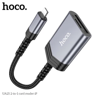HOCO UA25 การ์ดรีดเดอร์ สำหรับ iOS & Type-C to SD / TF card ความเร็วสูง 480Mbps รับไฟล์สูงสุด 2TB รองรับ OTG Reader hc5