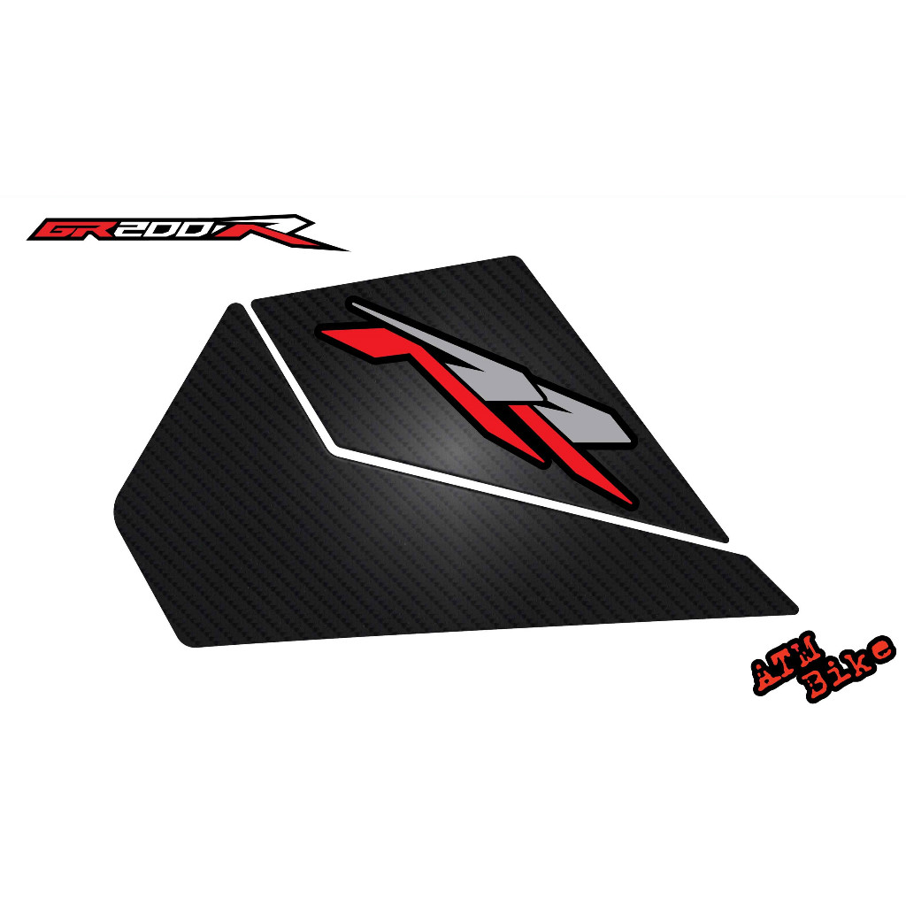 กันรอยข้างถัง GPX-GR200R - เทา แดง #gr200r #gpxgr200r #กันรอยgpx #กันรอยgr200r #ของแต่งgpx