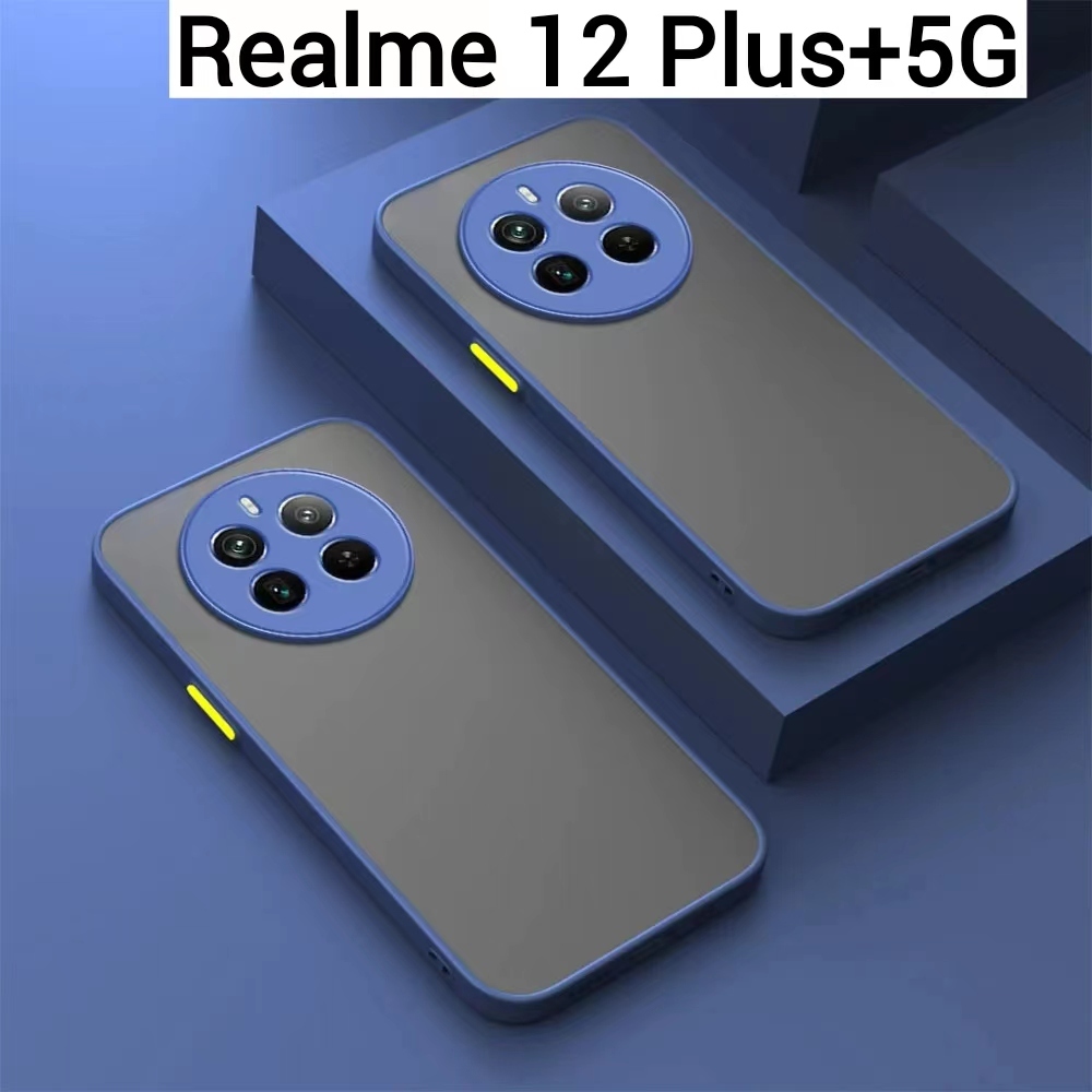 Realme 12X 5G/Realme 12 Pro 5G/Realme 12Pro+5G/Realme12 5G/Realme 12 Plus 5Gเคสขอบนิ่มหลังแข็งขุ่นคล
