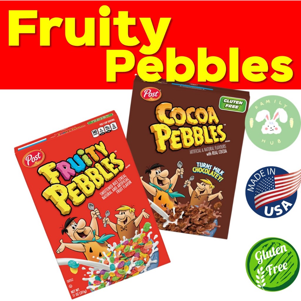 Fruity Pebbles cereal 311g 🥣 ซีเรียล กลิ่นผลไม้รวม ฟรุ๊ตตี้ เพ็บเบิ้ลส์ โพสต์สินค้าลอทใหม่ นำเข้าจาก