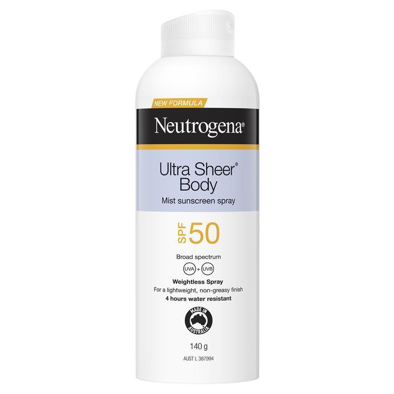 สเปรย์กันแดด Neutrogena Ultra Sheer Body Mist SPF 50