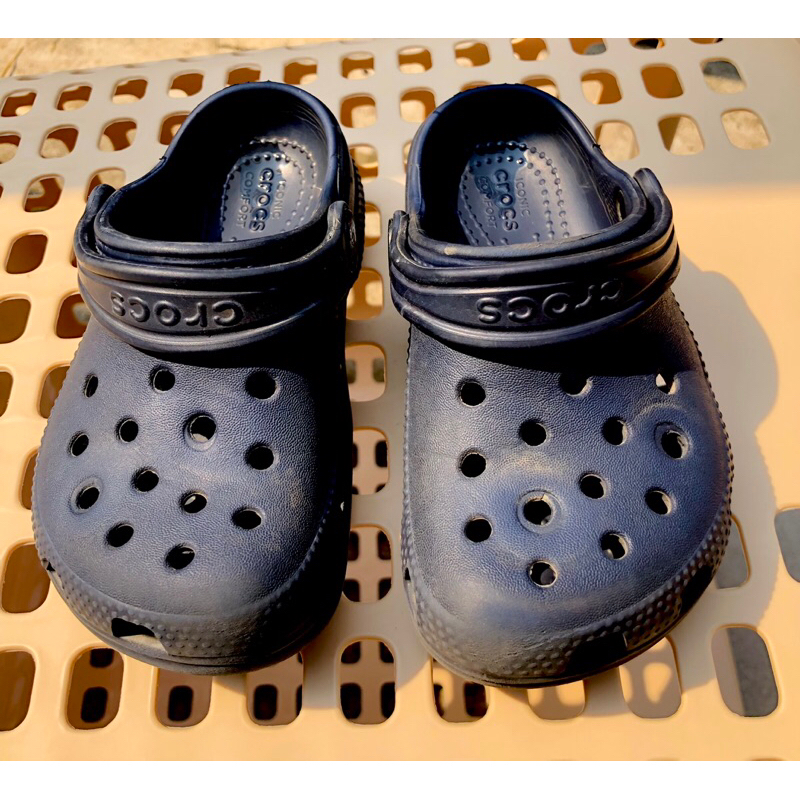 รองเท้าเด็ก Crocs แท้ สีกรม