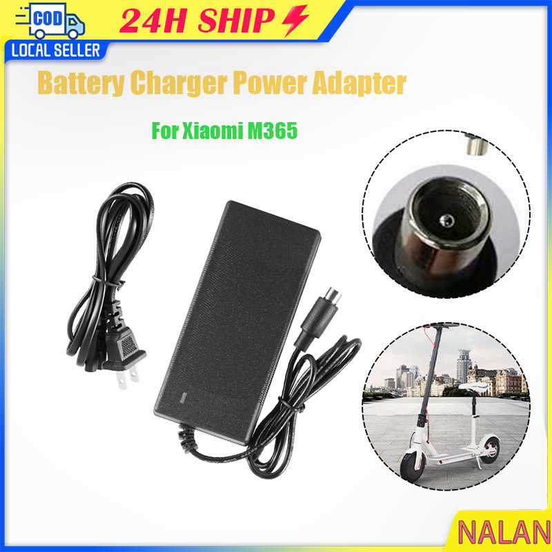 เครื่องชาร์จอะแดปเตอร์ไฟฟ้า adapter 42V 2A Xiaomi Mijia M365 สําหรับแบตเตอรี่ลิเธียม 36V