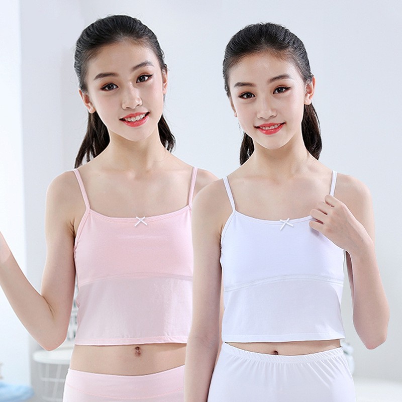 เสื้อซับในเด็ก มีซัพพอร์ทบังทรงด้านหน้า สำหรับ 7-12 ขวบ