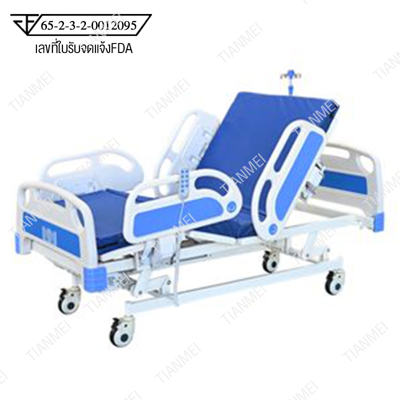 เตียงพยาบาลไฟฟ้าพลิกกลับเตียงในโรงพยาบาลมัลติฟังก์ชั่นสำหรับผู้สูงอายุที่เป็นอัมพาต เตียงแพทย์ไฟฟ้า โถสุขภัณฑ์ ยกหลังไฟฟ - รูปที่ 7