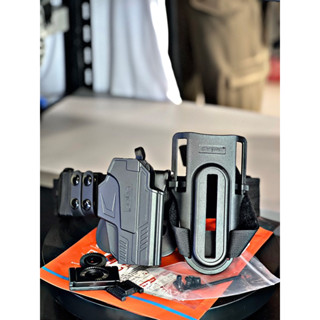 SET: ซองปลดนิ้วโป้งสำหรับ G 19 พร้อมเพลทลดต่ำ Cytac (อุปกรณ์…