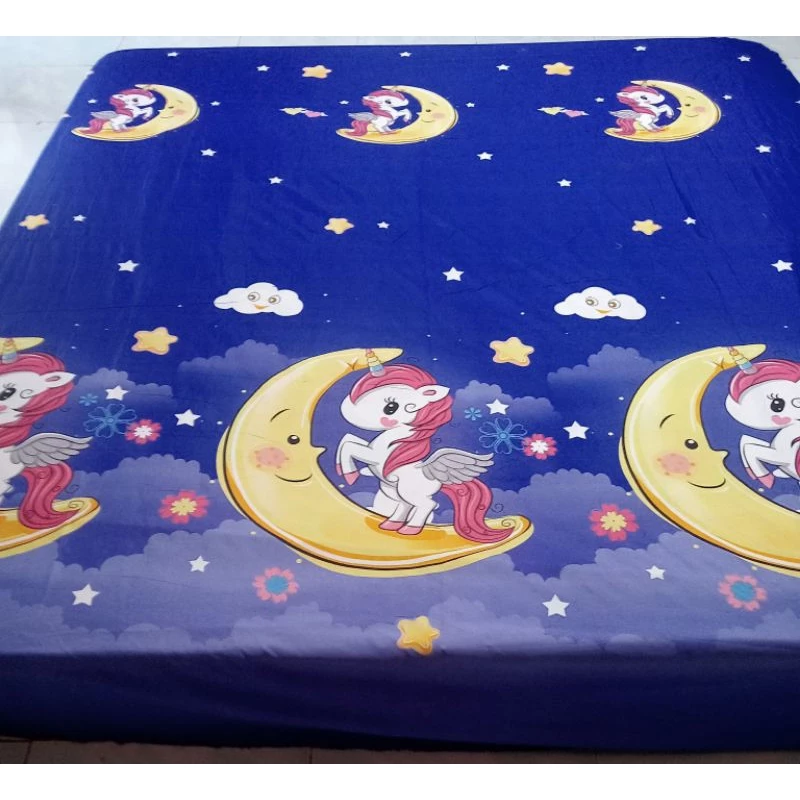 ผ้าปูที่นอน 3.5 ฟุต 5 ฟุต 6 ฟุต ผ้า Cotton ผสม TC thumbnail 3