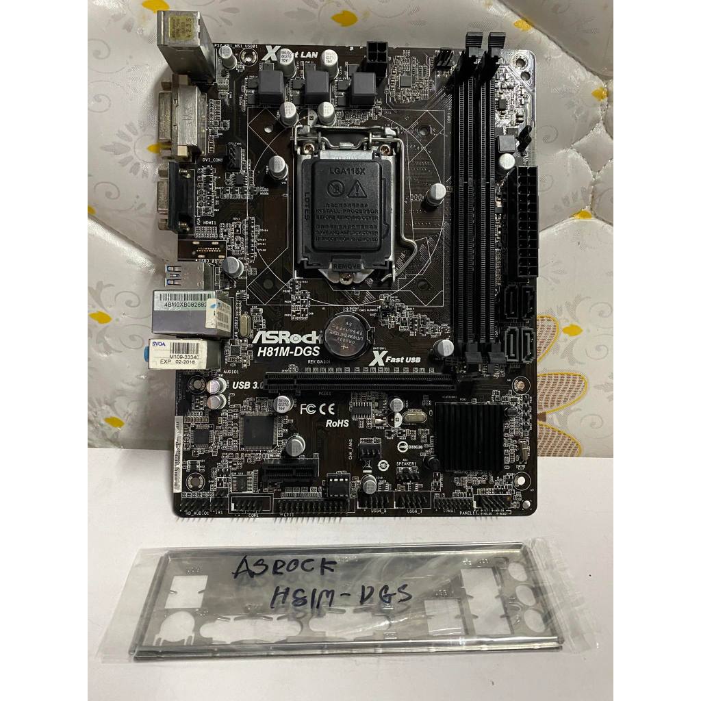 MAINBOARD เมนบอร์ด AsRock H81M-DGS R2.0 Socket 1150 รองรับเจน 4