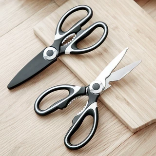 กรรไกรตัดอาหาร กรรไกรอเนกประสงค์ กรรไกรทำครัว Kitchen saissors สารพัดประโยชน์ ผลิตจากสแตนเลสคุณภาพสูงทนทานและกันสนิม