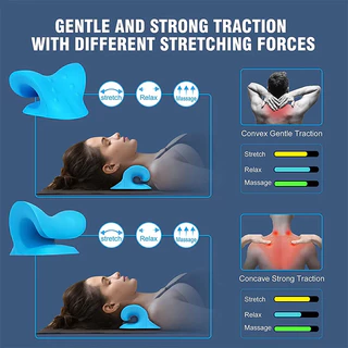 Neck หมอนนวดคอ ไหล่ คอ อุปกรณ์แรงดึง หมอนนวด สําหรับบรรเทาอาการปวด ร่างกาย คอ