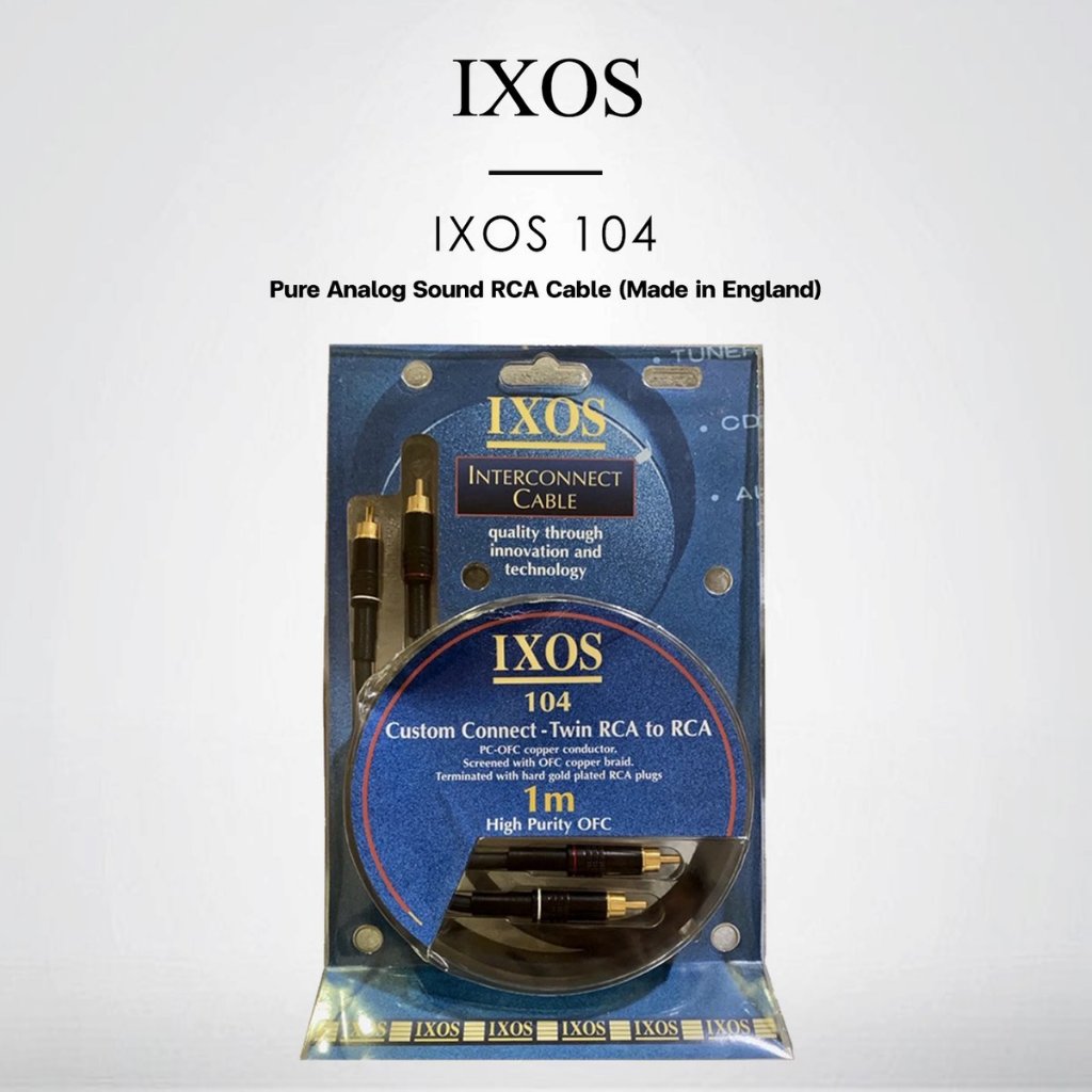 IXOS 104 - RCA CABLE The Best Matching With Nakamichi