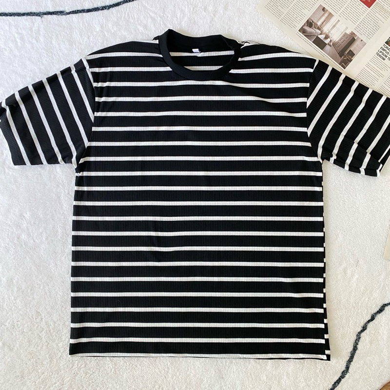 พร้อมส่ง เสื้อยืดโอเวอร์ไซส์ Oversize เสื้อลายทาง