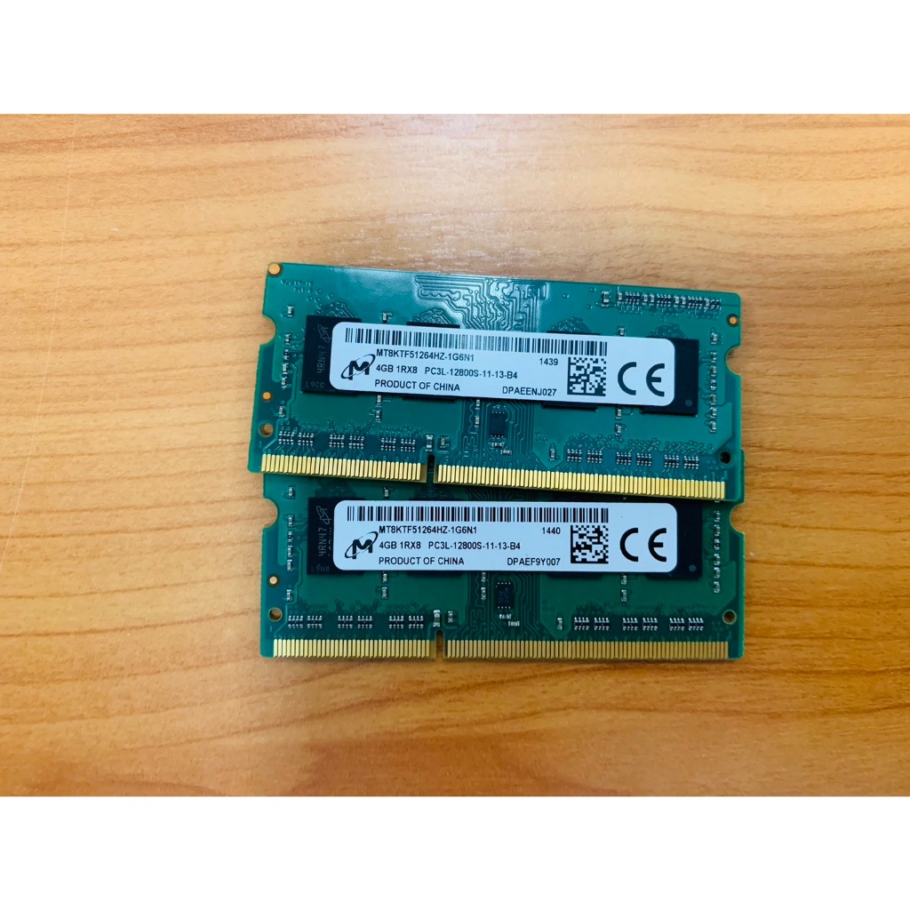 RAM NOTEBOOK (แรมโน้ตบุ๊ค) NB Micron 4GB 1Rx8 PC3L-12800S ราคาพิเศษ ส่งเร็ว ทั่วไทย