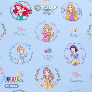 TULIP Delight เจ้าหญิง Princess พิมพ์ดิจิตอล DLD024 ลิขสิทธิ์แท้ดิสนีย์ Disney ชุดผ้าปูที่นอน ผ้าห่มนวม