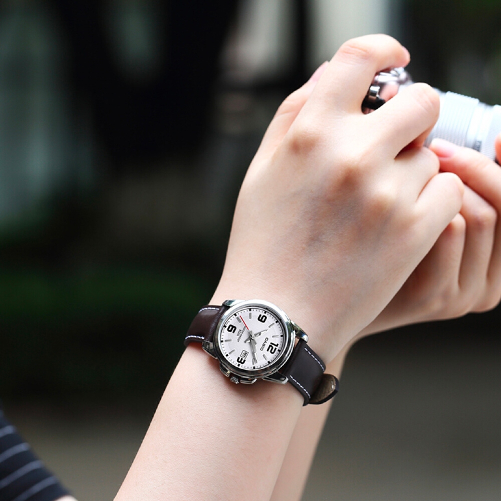Casio นาฬิกาข้อมือ ผู้ชาย สีดำ สายหนัง รุ่น MTP-1314L รูปที่ 2
