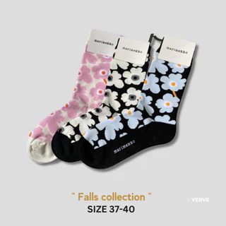 Verve - ถุงเท้าตัวอักษร Falls collections จาก Outlet socks genuine products 100% ship from Bangkok