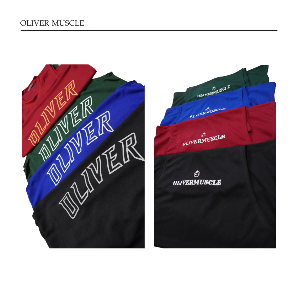 เสื้อกล้ามเว้าปีกพรีเมี่ยม เนื้อ mesh รุ่นใหม่ล่าสุด OLIVER MUSCLE