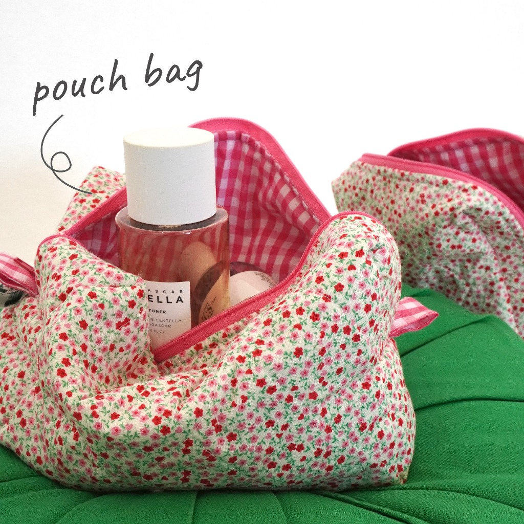 duo spring pouch bag - miss.girls กระเป๋าเครื่องสำอาง กระเป๋าใส่ของจุกจิก