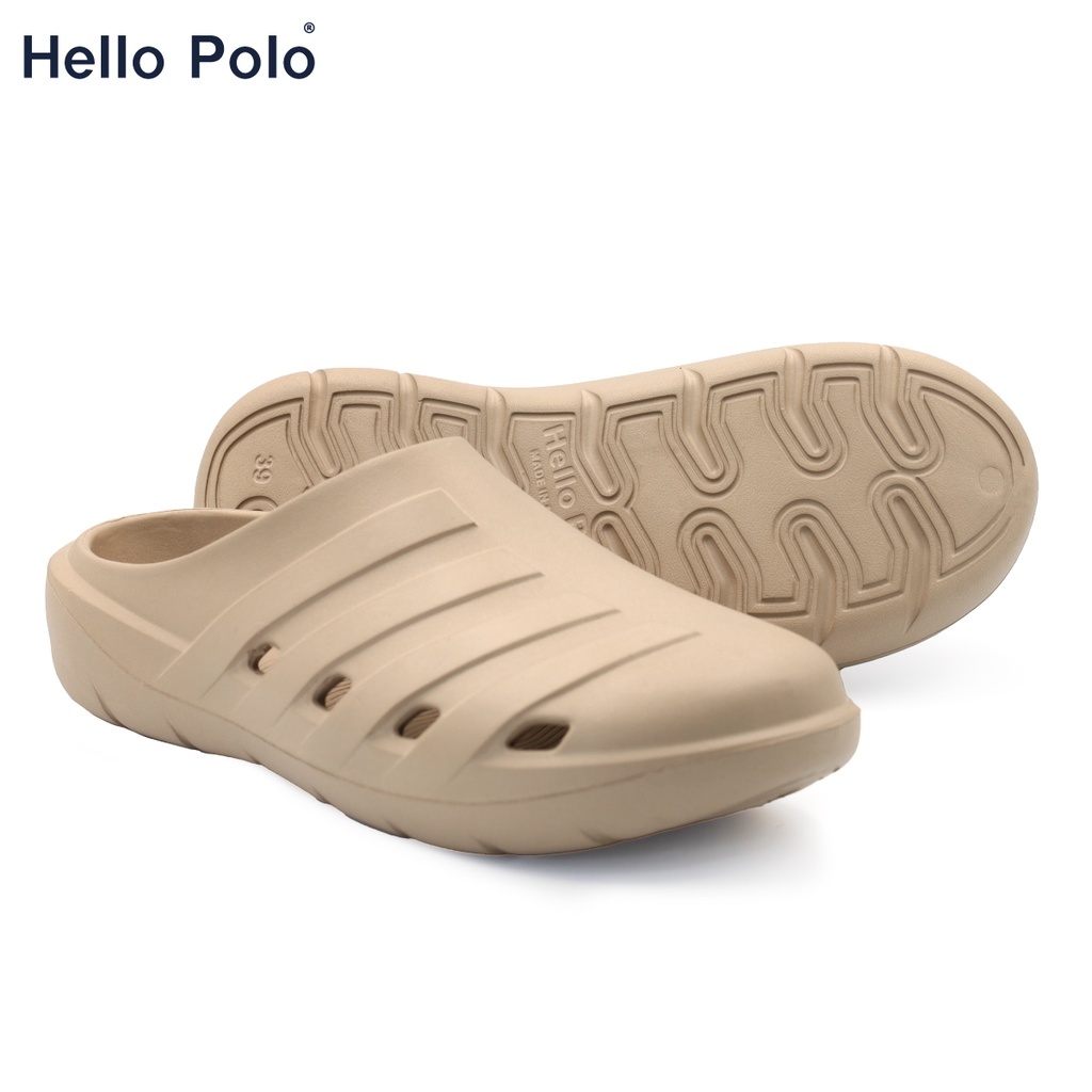 Hello Polo HP8019 รองเท้าหัวโต รองเท้าคล็อก กันลื่น แฟชั่น พื้นนิ่ม ผู้ที่มีปัญหาเท้าแบน รองรับอุ้งเท้าลดการเมื่อยล้า