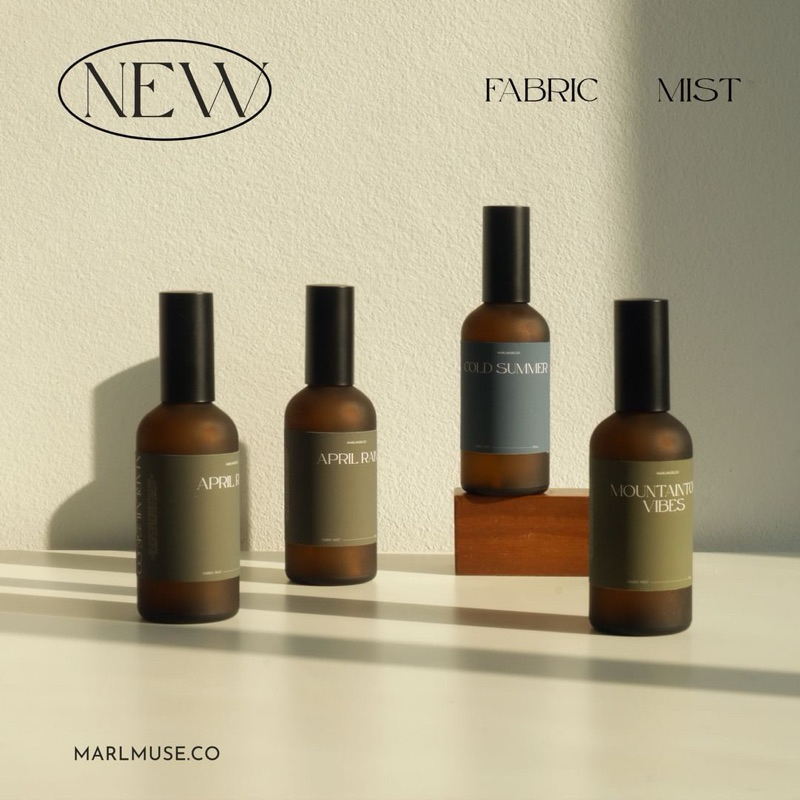 MARLMUSE | สเปรย์ปรับอากาศภายในบ้าน ( Room spray ) | สเปรย์น้ำหอมฉีดผ้า ( Fabric mist) ฉีดห้อง ดับกล