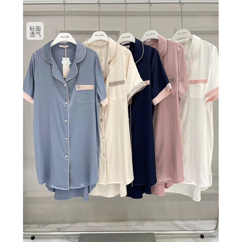 ชุดนอนผ้า Silk Satin พรีเมี่ยม แบรนด์ Diane Sally