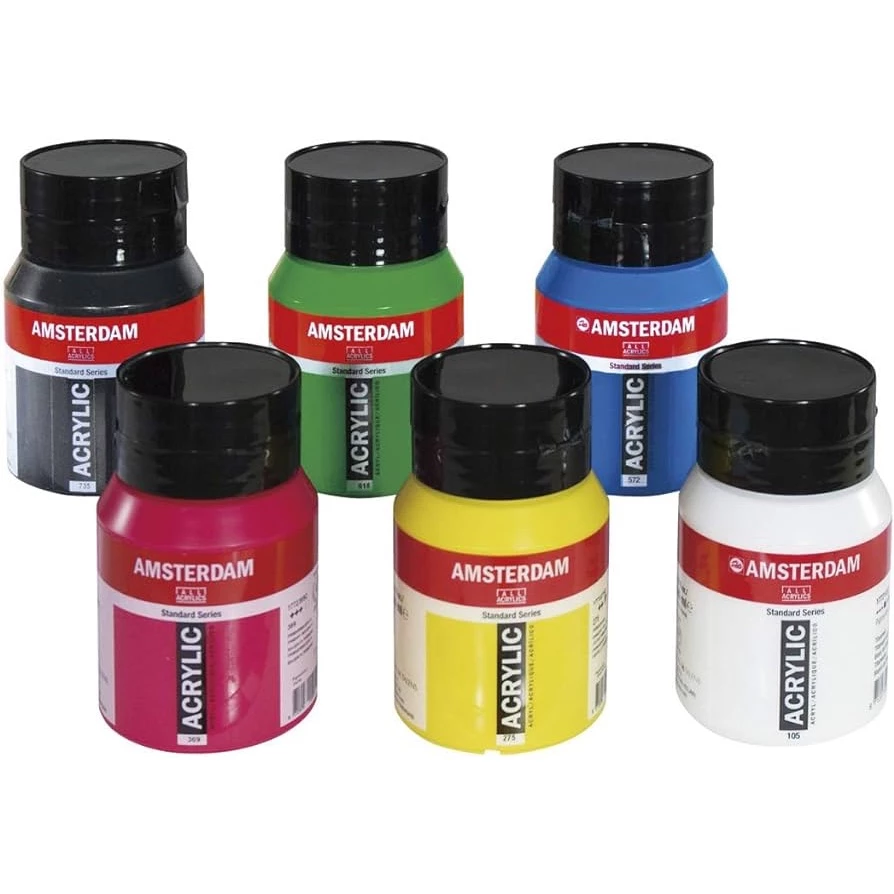 Amsterdam Acrylic Standard Series 500 ml. I สีอะคริลิกแบบขวดเดี่ยวกลุ่มสีพื้นฐาน