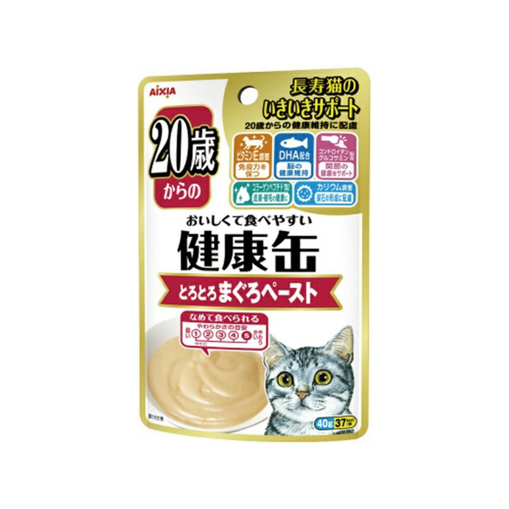 Aixia เคนโกะ แคน เพ้าซ์  สำหรับแมวสูงวัย  แบบทูน่าเปียก สูตร 3