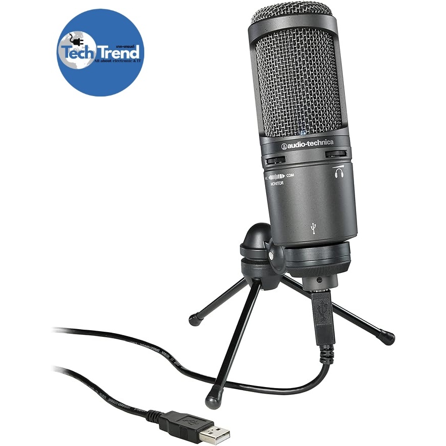 (Audio Technica) Cardioid Condenser Microphone AT2020USB+ ไมโครโฟนคอนเดนเซอร์ แบบCardioid