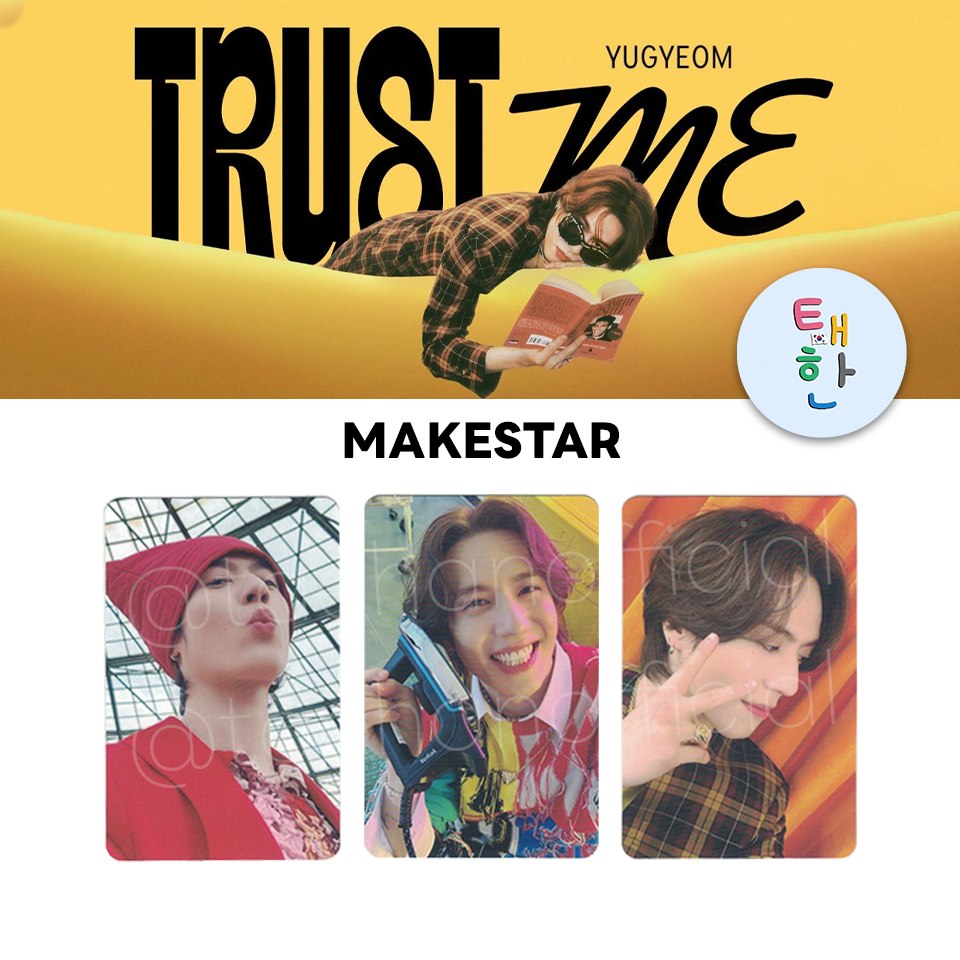 พร้อมส่ง ลด 30% SHOPEE LIVE [YUGYEOM] PHOTOCARD EVENT อัลบั้ม 1st Album TRUST ME [MAKESTAR]