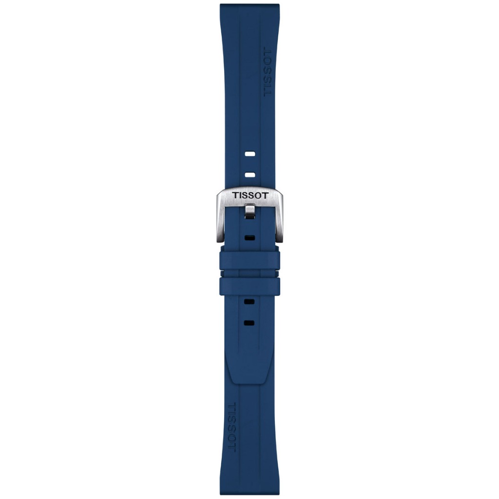Tissot Official Blue Rubber Strap 20 mm ทิสโซต์ สายยาง สีน้ำเงิน ขนาด 20 มม. T852044837