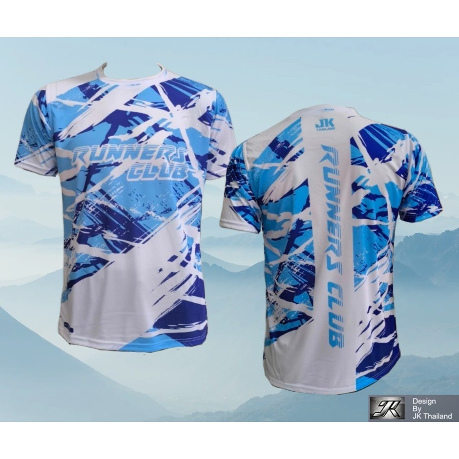 JK RUN V4 เสื้อคอกลม ป้องกันรังสี UV 80% แห้งเร็ว บอล นุ่มสบาย
