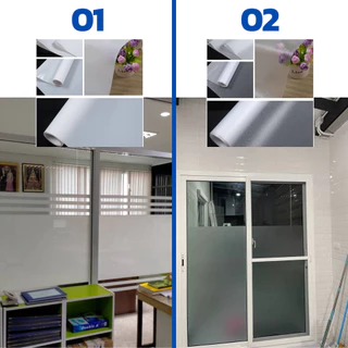 สติ๊กเกอร์ฝ้าติดกระจก ฟิล์มฝ้า เหมาะสำหรับติดกระจกบ้าน ฟิล์มสูญญากาศ และ ฟิล์มมีกาในตัว มีให้เลือกหลากหลายขนาด