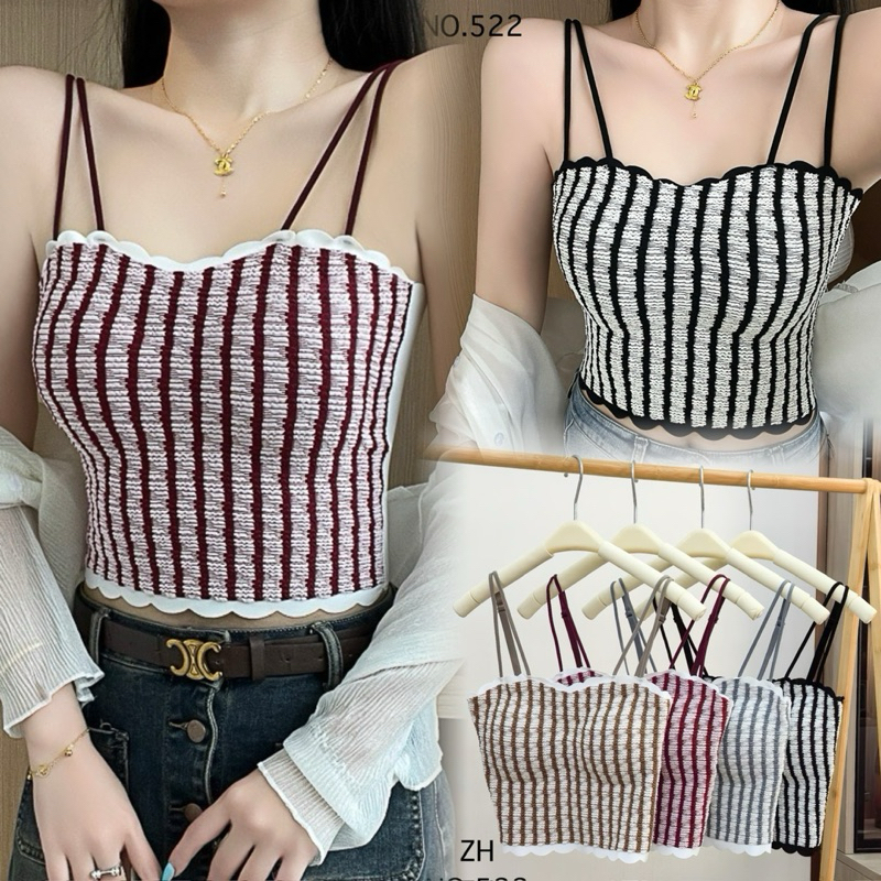 บราสายเดี่ยวเนื้ิอผ้านิ่ม (สินค้าพร้อมส่ง)ZH.522
