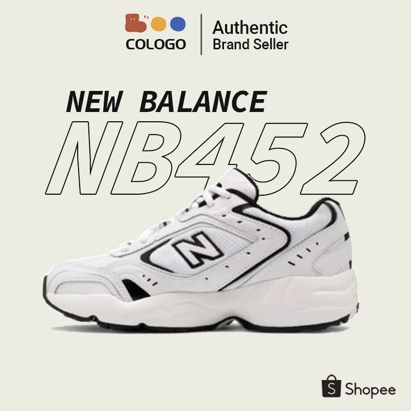 NEW BALANCE 452 NB452 new balance WX452SB รองเท้าผ้าใบ White Black 💯