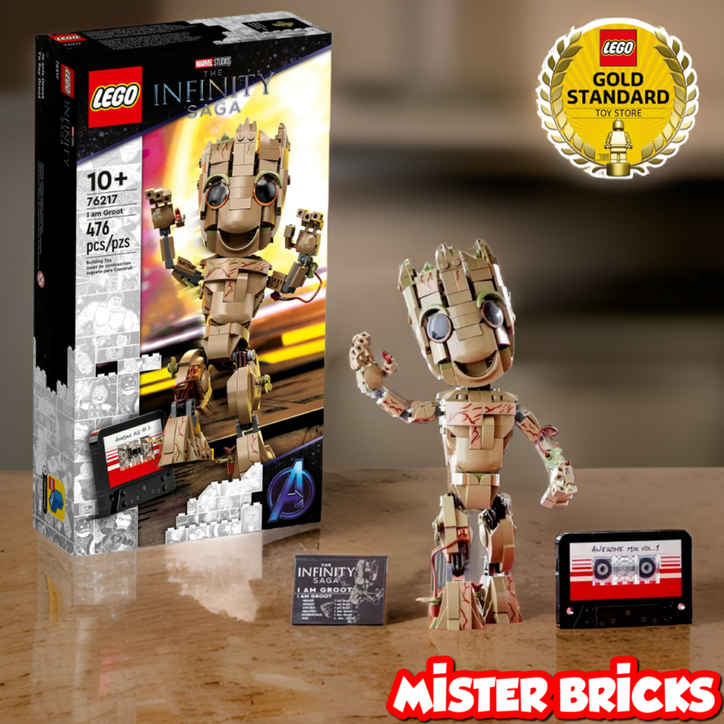 LEGO® Marvel I am Groot 76217 - Captivating Dancing Baby Groot Figure for Play &amp; Display