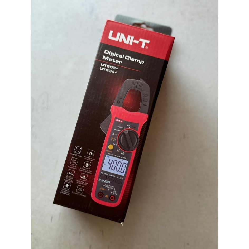 UNI-T UT204+ กิ๊ปแอมป์ แคลมป์มิเตอร์ ดิจิตอล AC/DC รุ่น UT 2O4+ ของแท้