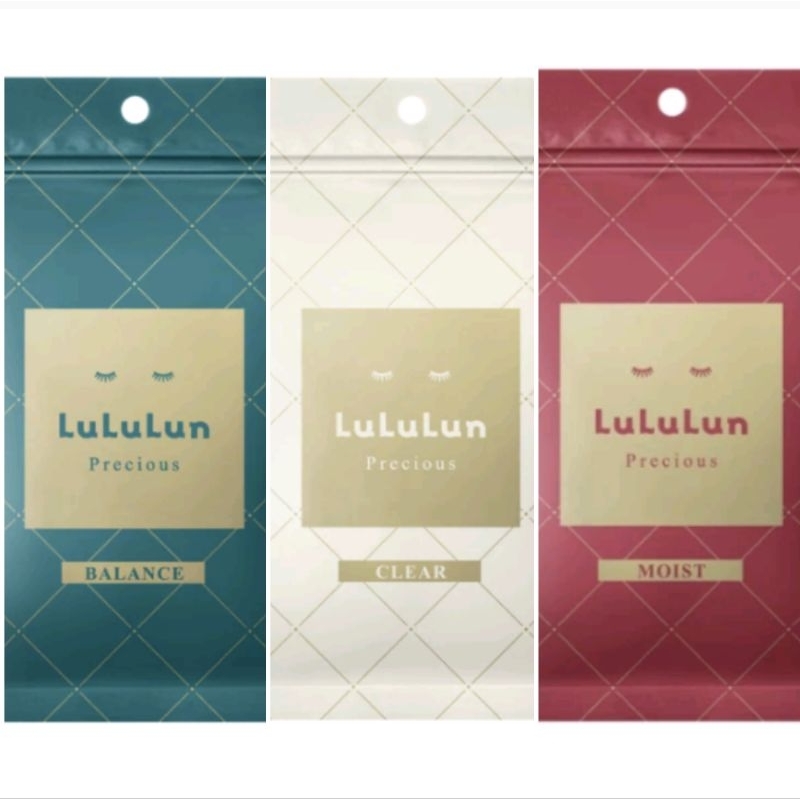 LuLuLun Precious Face mask มาสก์หน้าระดับพรีเมี่ยมจากญี่ปุ่น 7 แผ่น/แพ็ค