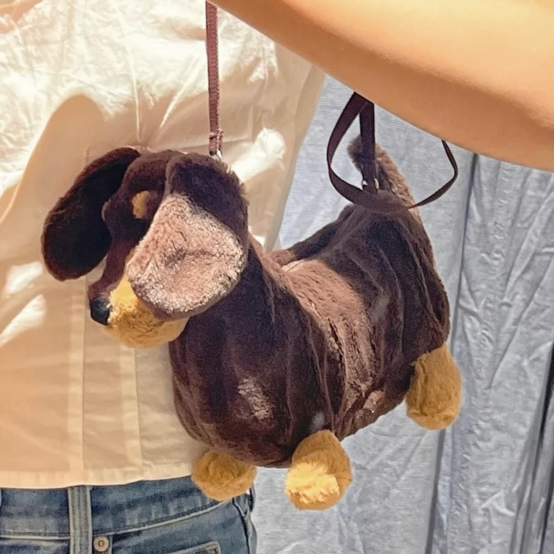 พร้อมส่ง🐶กระเป๋า หมาไส้กรอก Dachshund หมาดัชชุน ตุ๊กตาหมา กระเป๋าน่ารัก bag ของขวัญ ของแต่งบ้าน พร็อบถ่ายรูป 04048 - รูปที่ 6