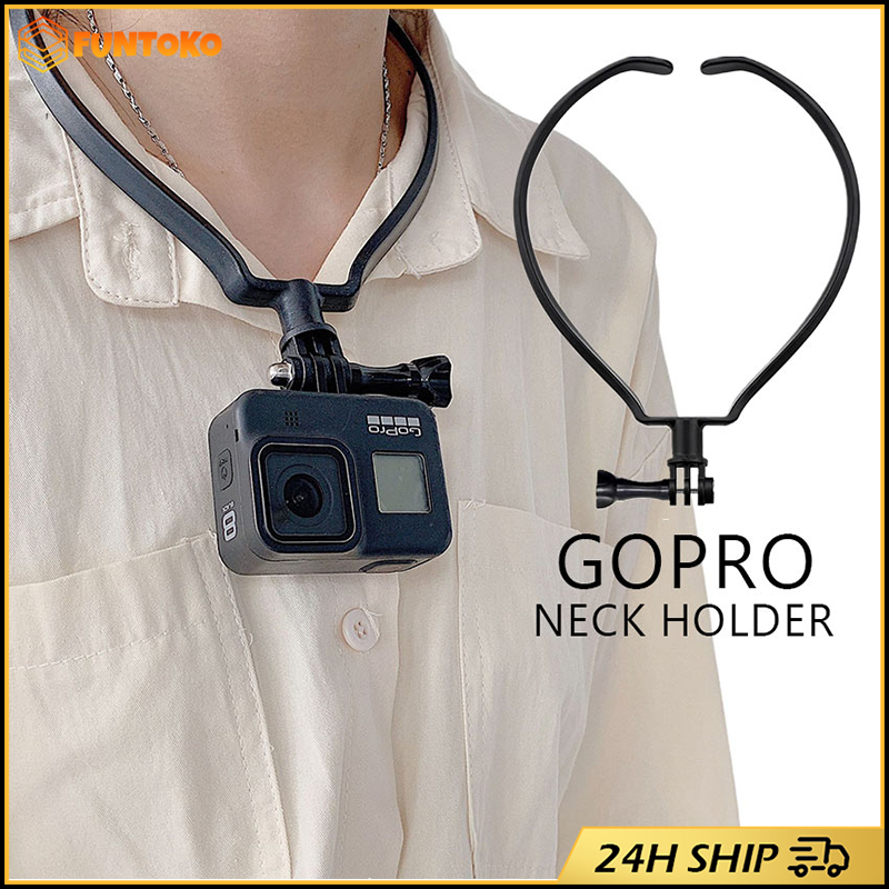 คล้องคอ Gopro ยึดกล้อง สีดำ สำหรับกล้องNeck Camera Holder Mount for GoPro Hero 11/10/9/8/7/6/5/4 ร้านอยู่ที่ไทย