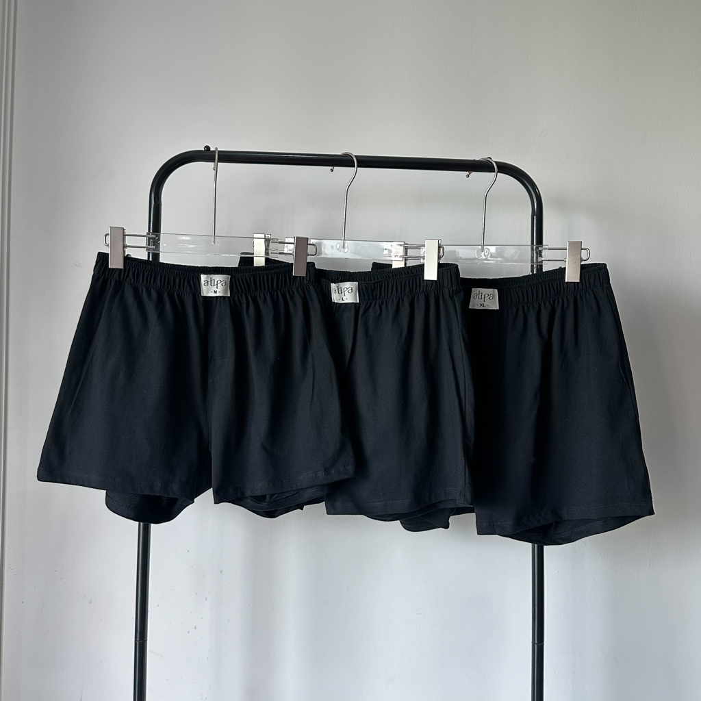Atipashop - BUBBLE BOXER ATIPA กางเกงขาสั้น บ๊อกเซอร์ สีพื้น