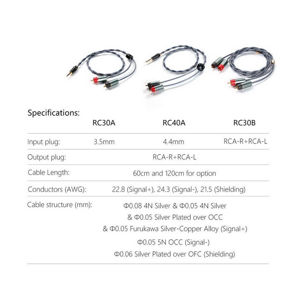 [-ประกันศูนย์ไทย-] DD RC30B สาย RCA ซ้าย ขวา ออก RCA ซ้าย ขวา สำหรับเครื่องเสียง
