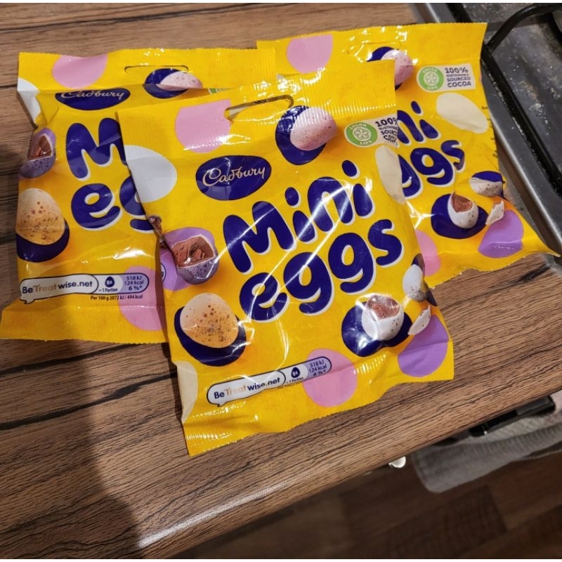 (พร้อมส่ง มีมาน้อยมาก) Mini eggs Cadbury ชอคโกแลต