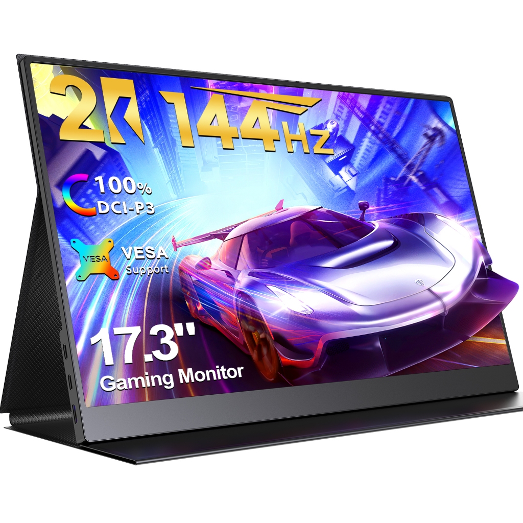 【ส่งจากไทย 】UPERFECT 144Hz  2K Portable Monitor  17.3 Inch  2560*1440  IPS LCD Screen With Matte Screen Vesa For Phone