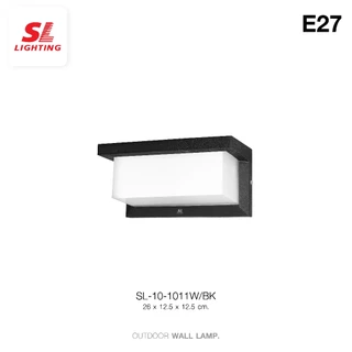 SL LIGHTING | Outdoor Wall Lamp โคมไฟติดผนังภายนอก สไตล์คลาสิค ขั้วE27 รุ่น SL-10-1011W/BK