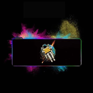 แผ่นรองเมาส์มีไฟ GMS-wt-5 Gaming Mouse Pad RGB 7colors (300×800×4)เปลี่ยนไฟได้ 14 โหมด