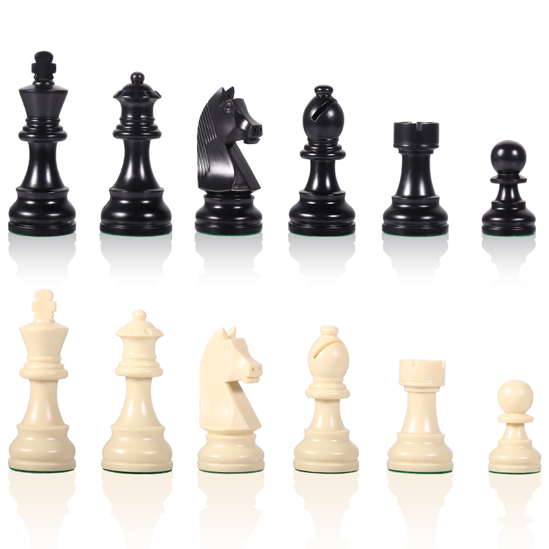 3 3/4" Polish Series Plastic Chess Pieces ตัวหมากรุกสากลโพหลิช