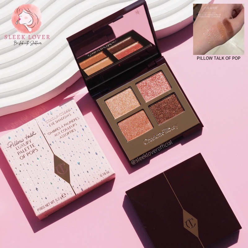 [เหลือ 1,192.- "เก็บโค้ดทักแชท"] พร้อมส่ง&แท้ Charlotte Tilbury Luxury Palette of Pops Pillow Talk
