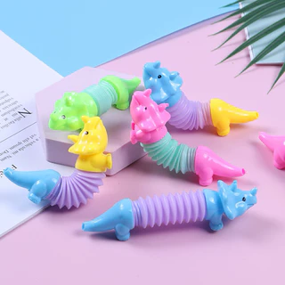 ไดโนเสาร์ ท่อหด มินิ คละสี พร้อมส่งในไทย