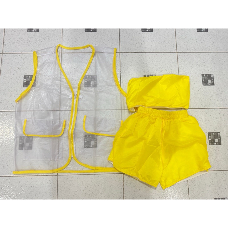 เซต3ชิ้น เกาะอก+ขาสั้น+เสื้อคลุมกันน้ำ ชุดเล่นสงกรานต์ - รูปที่ 6