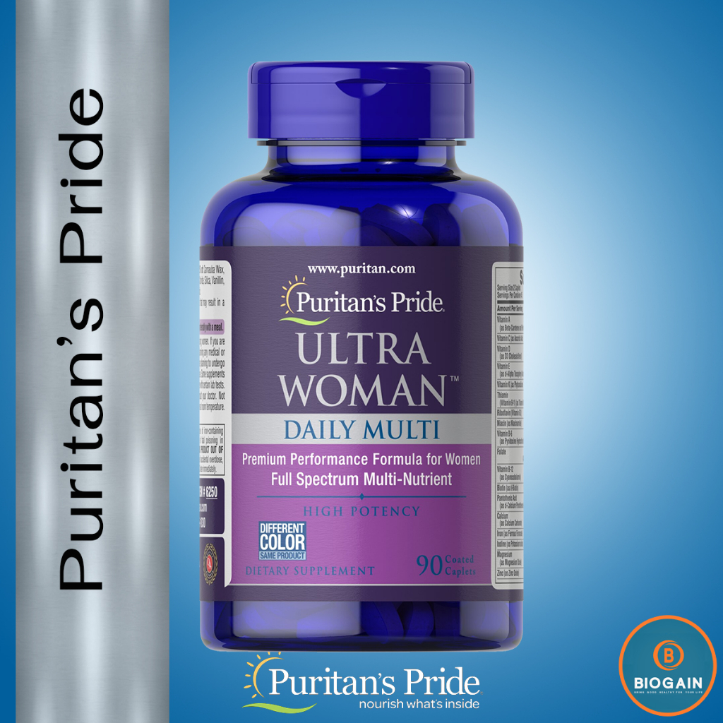 Puritan’s Pride Ultra Woman™ Daily Multi / 90 Caplets